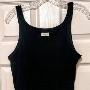 RARE 90s Vintage Dolce & Gabbana Black Mens Runway Ribbed Tank Top Shirt XL SLIM